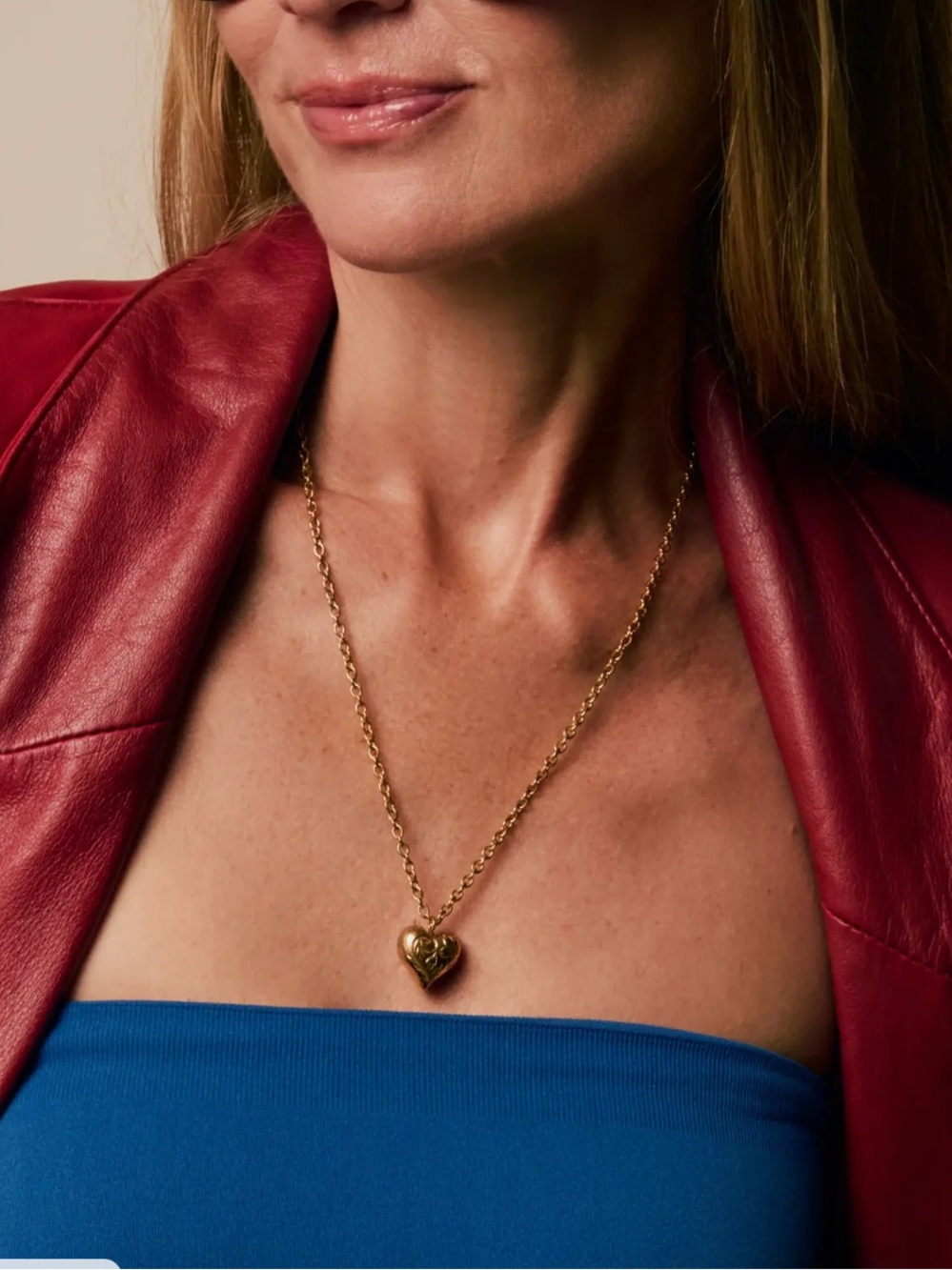 Hey Harper Daphne Gold Heart Pendant Necklace